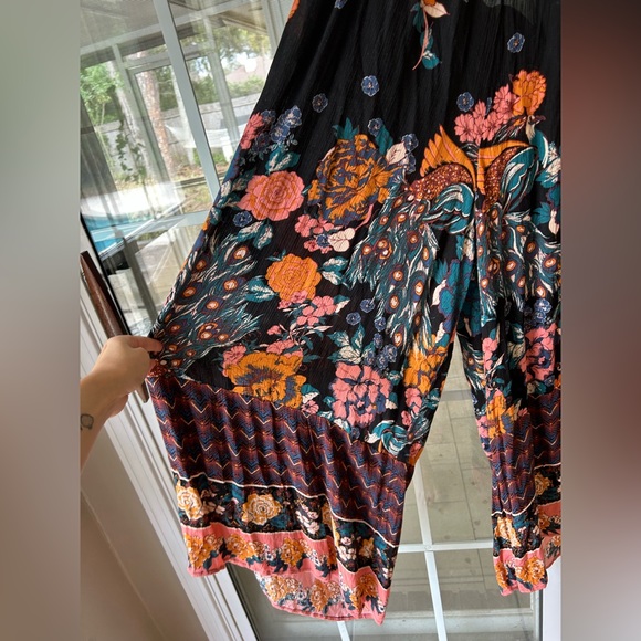 Free people Bali birds of paradise black jumpsuit - Picture 10 of 16